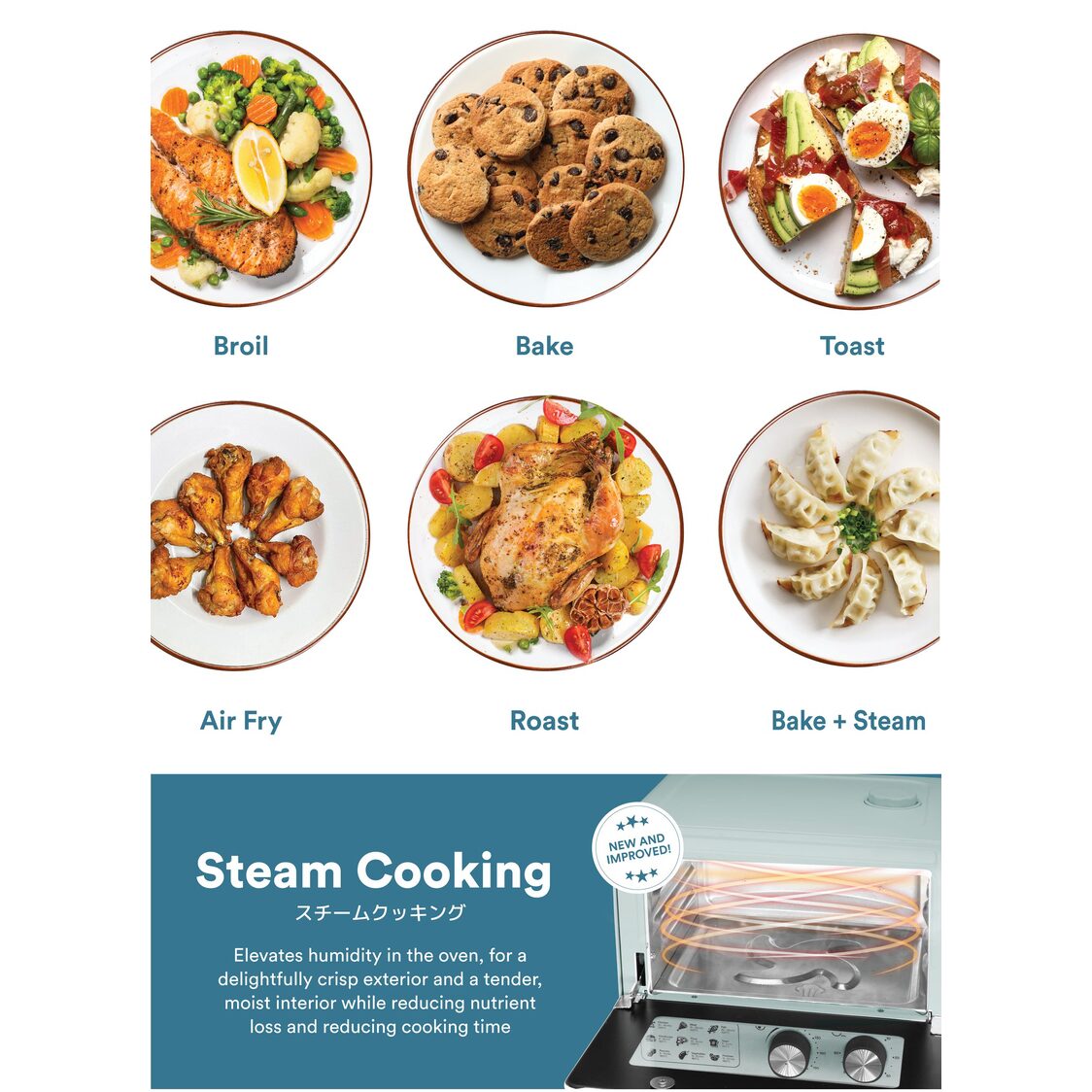 Toyomi Rapid Air Fryer + Steam Oven 12L AF1277ST