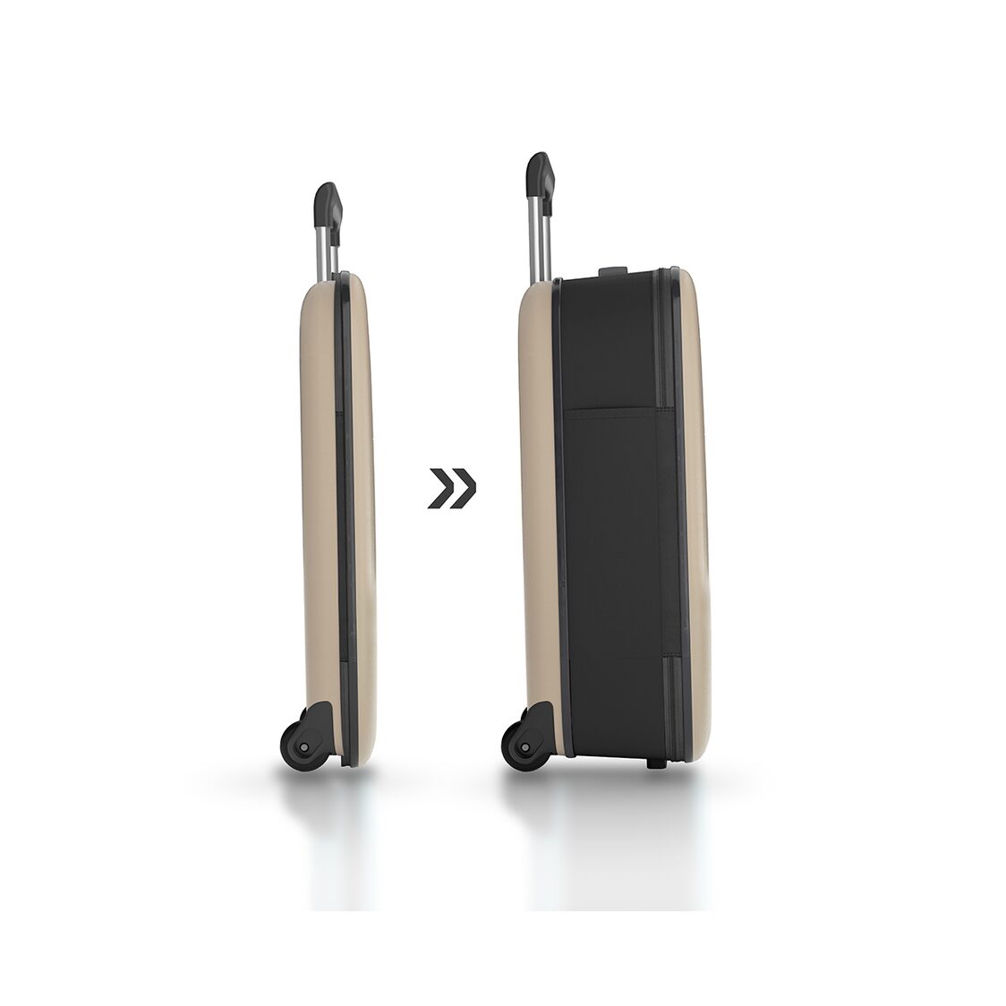 Rollink VEGA II Flex 21" Collapsible Carryon Suitcase - Warm Grey