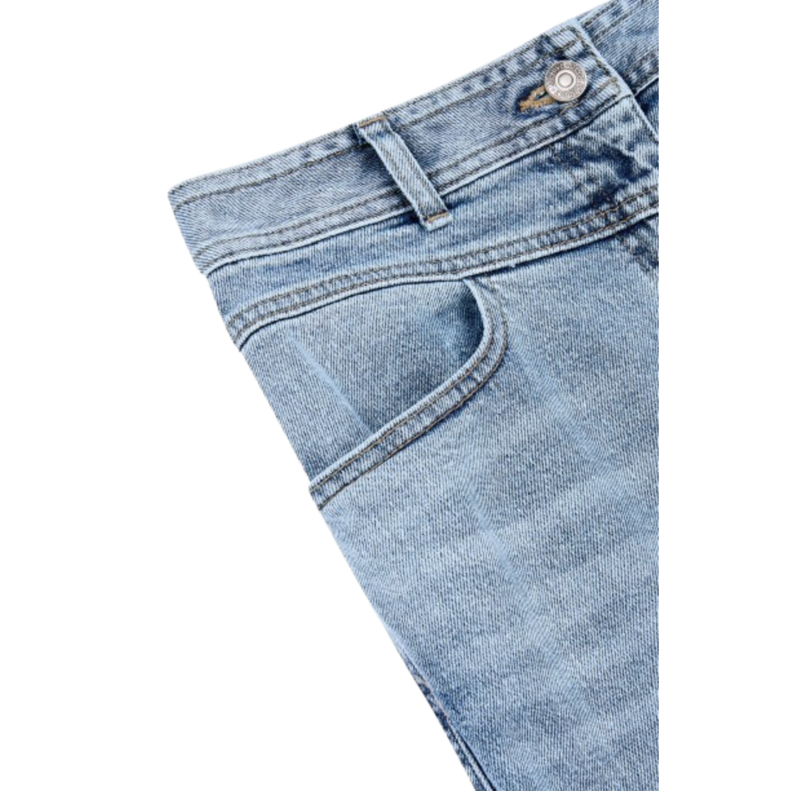 Voice Of Voices Mermaid Denim Flare Skirt Blue