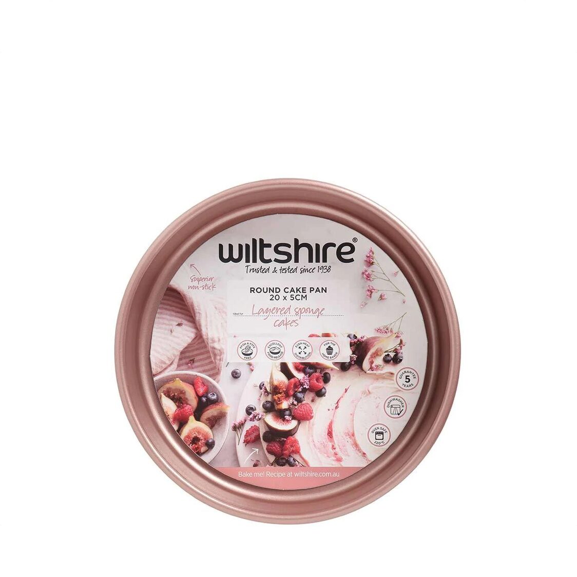 Wiltshire Round Cake Pan Rose Gold 20cm