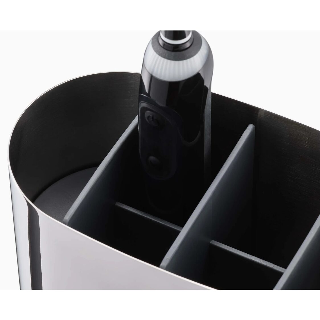 Joseph Joseph EasyStore Luxe Large Toothbrush Caddy (Steel) - 70581