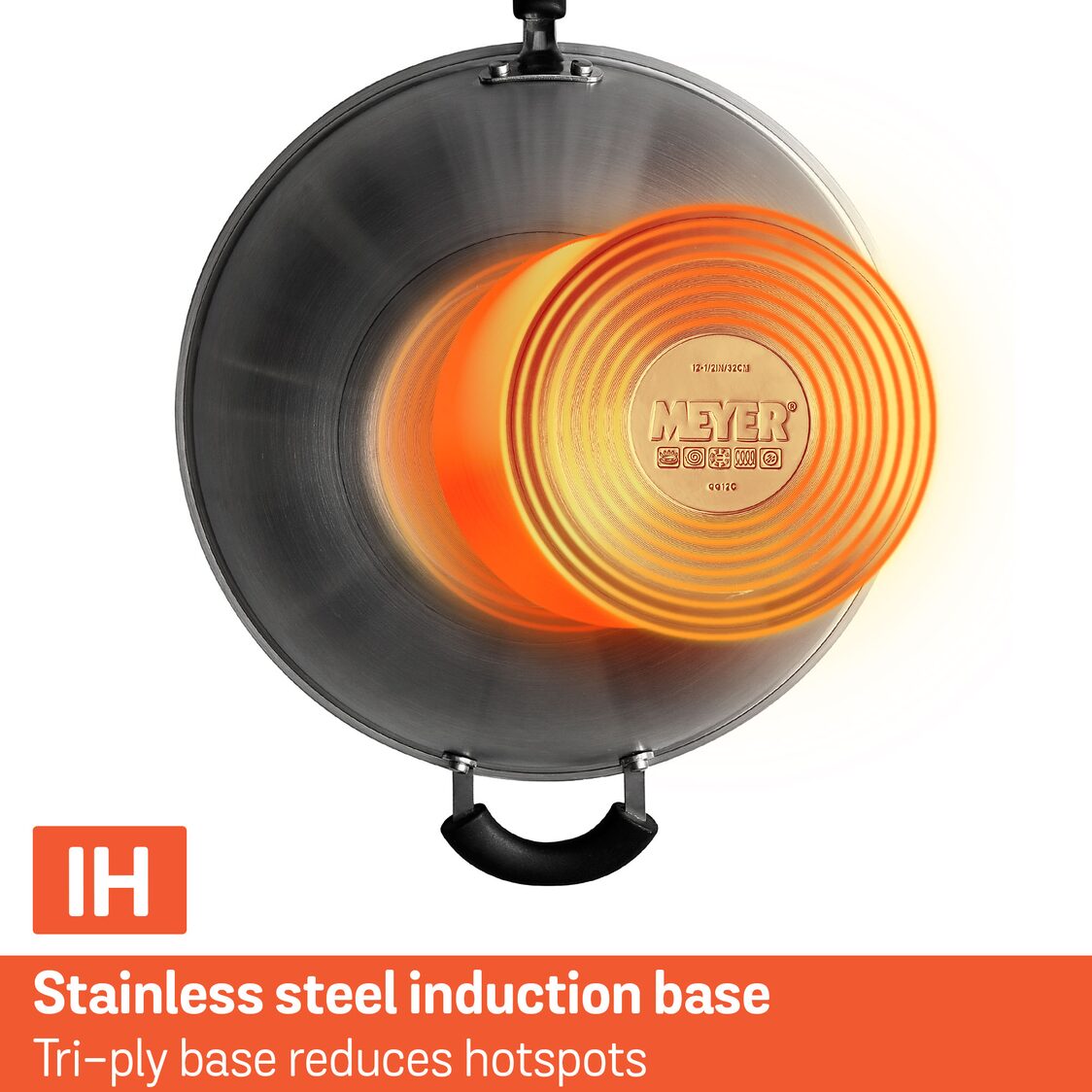 Meyer Centennial Stainless Steel 32cm Covered Skillet Wok (Induction) 77260