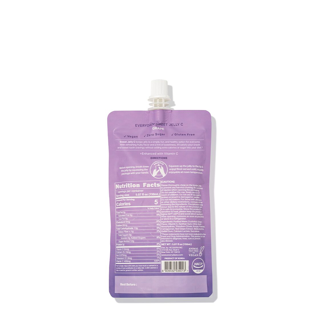 Everydaze Sweet Jelly C Konjac Jelly 10 Packs