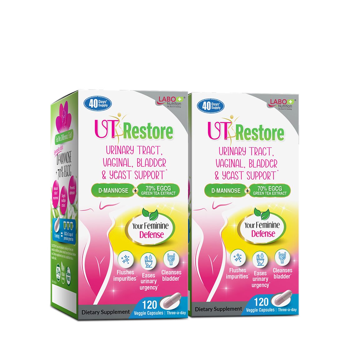 Labo Nutrition UT Restore 120 Veggie Capsules Twin Pack