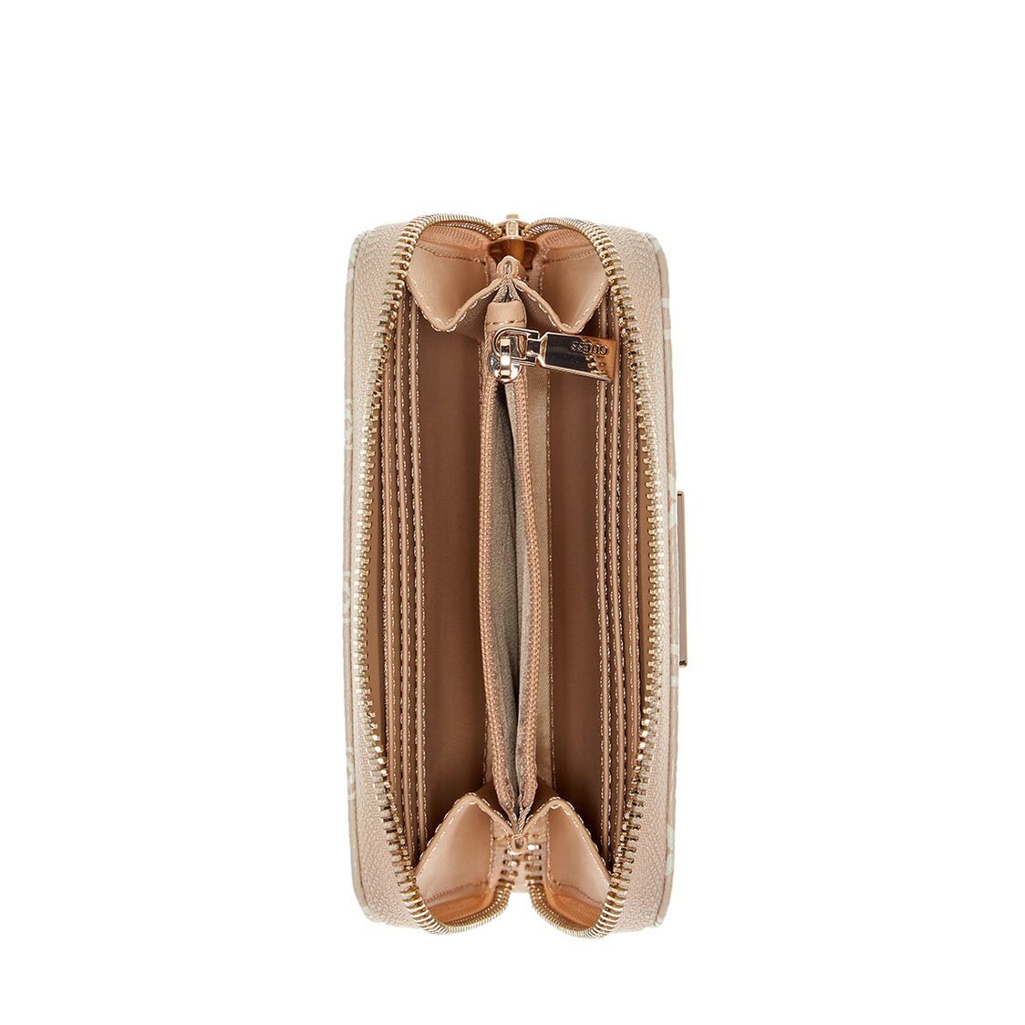 Guess Katya Slg Medium Zip Around - Slate Logo