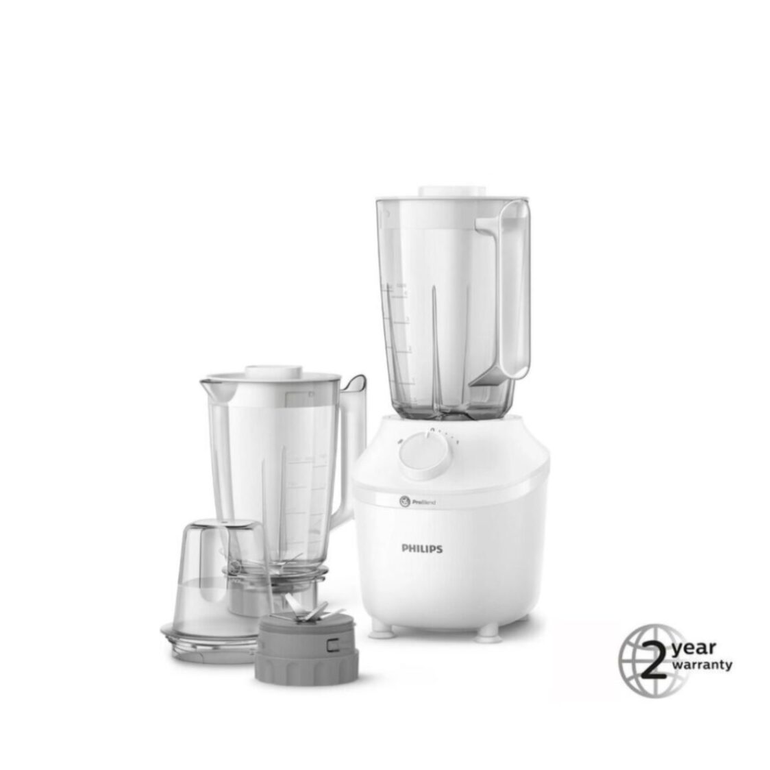 Philips 3000 Series 450w Blender With 2 Jar and Dry Mill (HR2041/50)