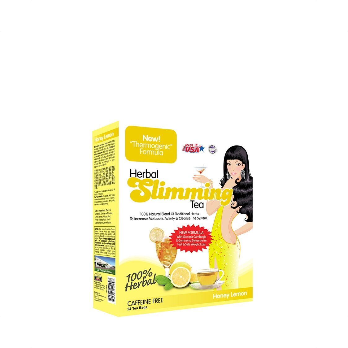 21st Century Herbal Slimming Tea - Honey Lemon 24 Tea Bags