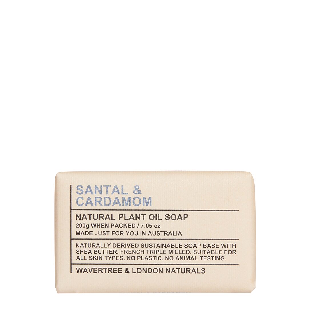 Wavertree & London Santal & Cardamom Soap Bar 200g