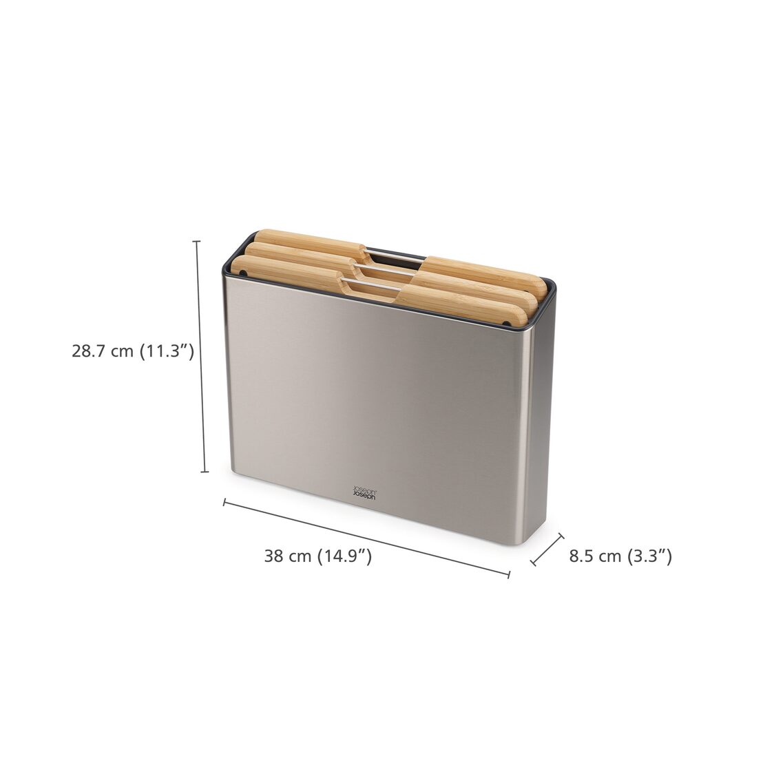 Joseph-Joseph Folio Steel Bamboo 3pcs Board Set