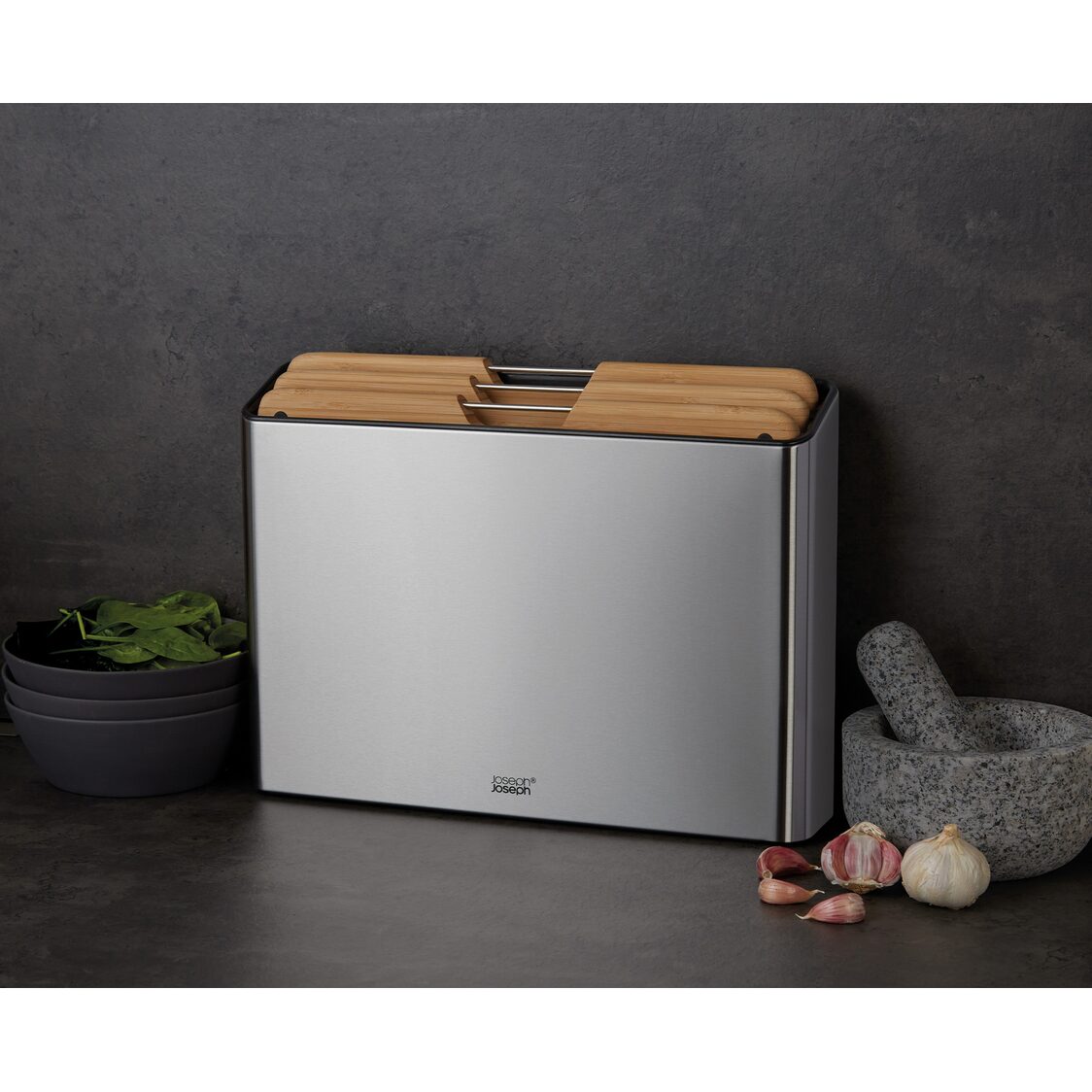 Joseph-Joseph Folio Steel Bamboo 3pcs Board Set