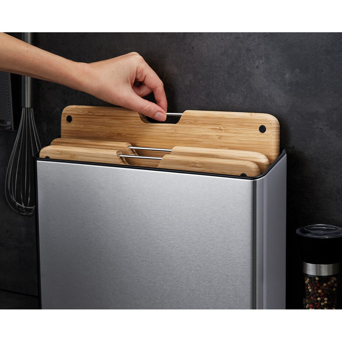 Joseph-Joseph Folio Steel Bamboo 3pcs Board Set