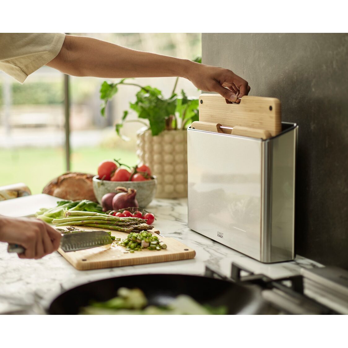 Joseph-Joseph Folio Steel Bamboo 3pcs Board Set