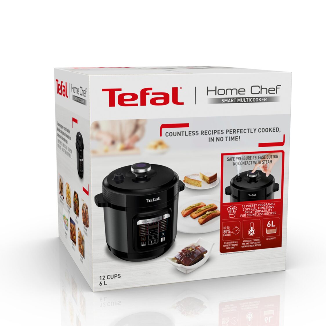 Tefal Home Chef Smart Electric Pressure Cooker 6L (CY601)