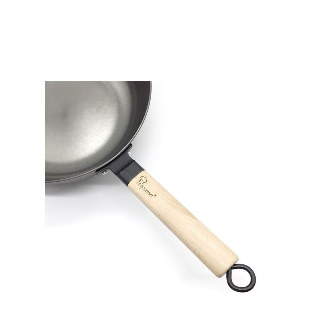 La Gourmet 30cm Nitriding Open Wok (LGMCWCI347664) + Free Shogun 18cm Cleaver (Worth $69.90) (LGSNKE414908)