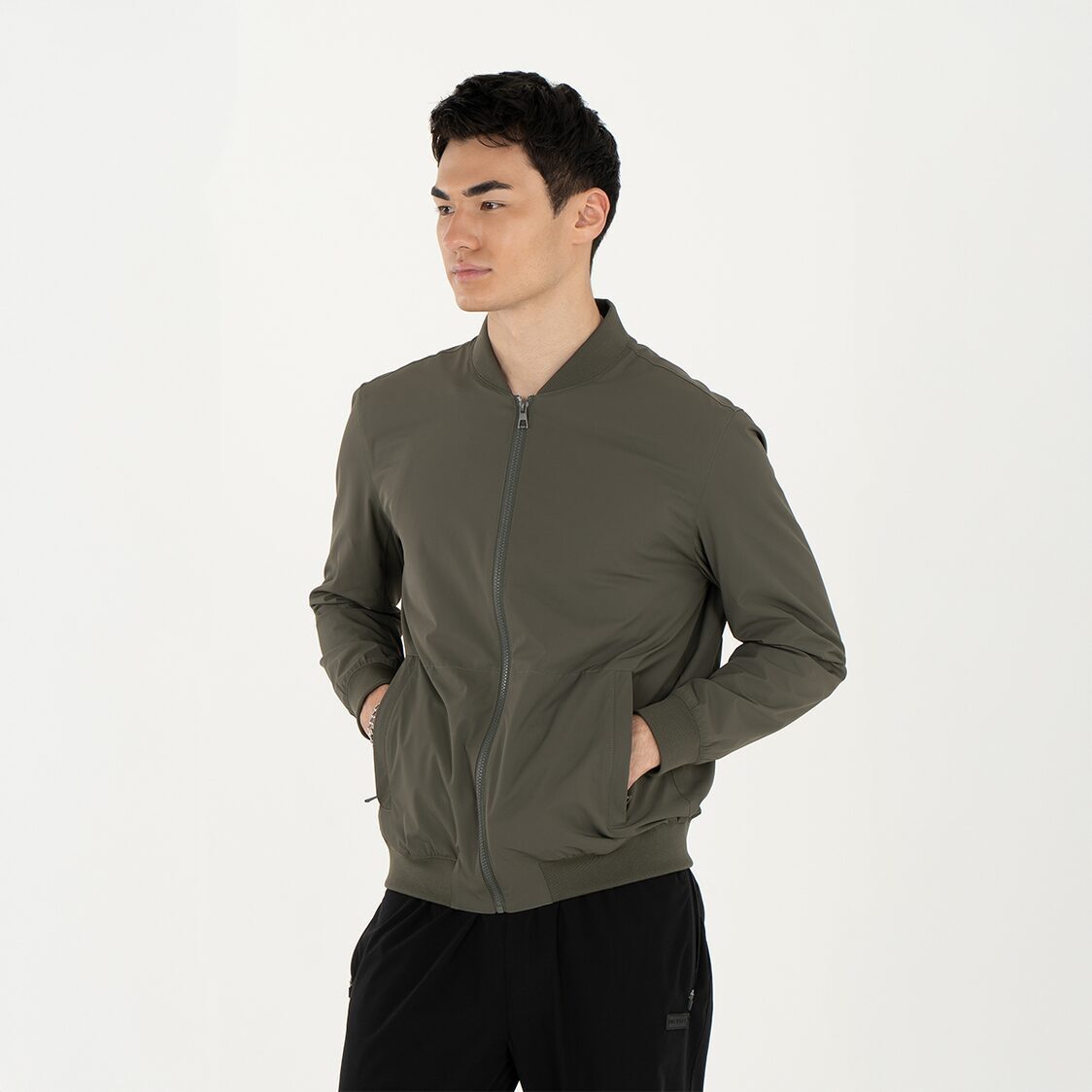K/Woods Packable Bomber Jacket - Army Green