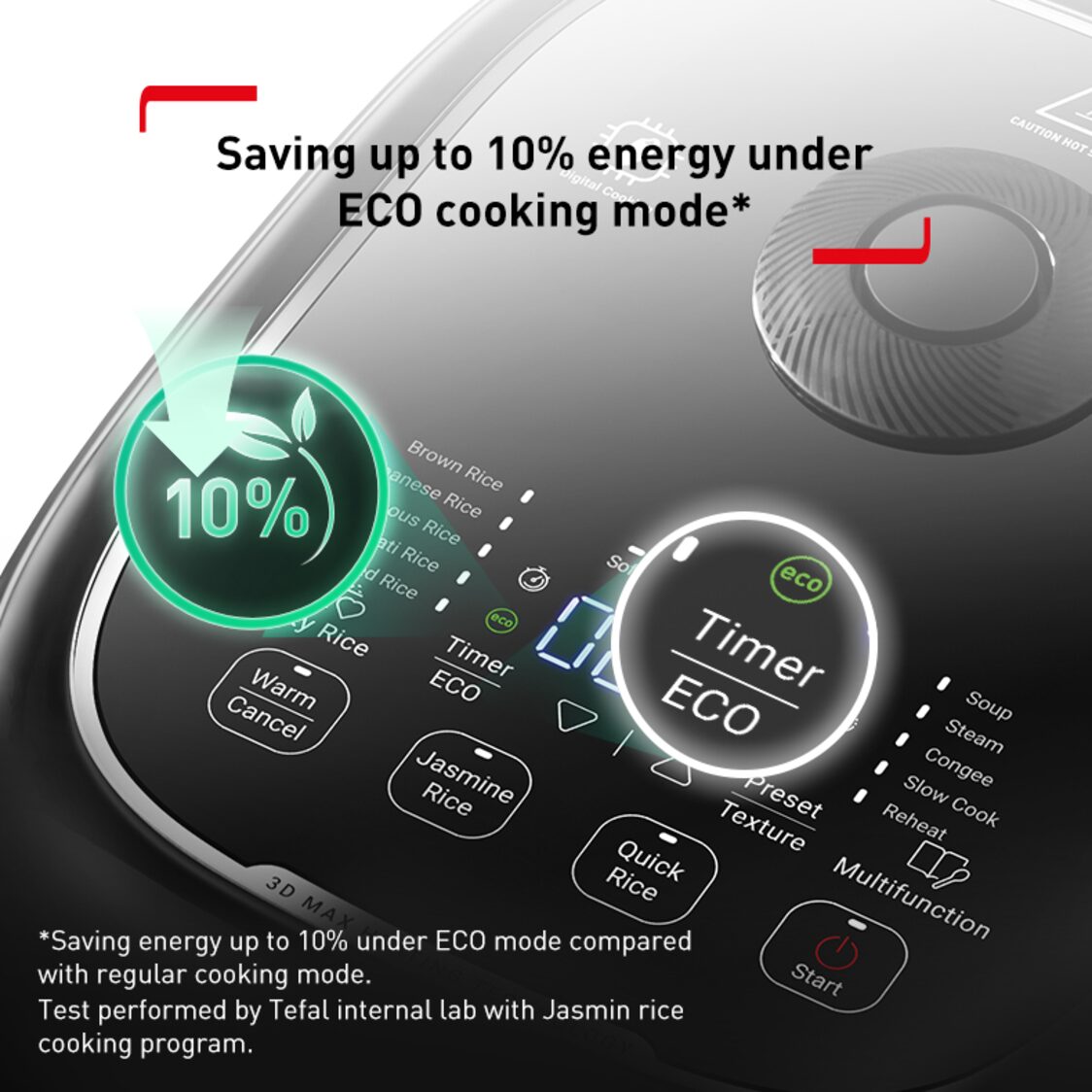 Tefal 1.8l Delirice Max Rice Cooker (RK7778)
