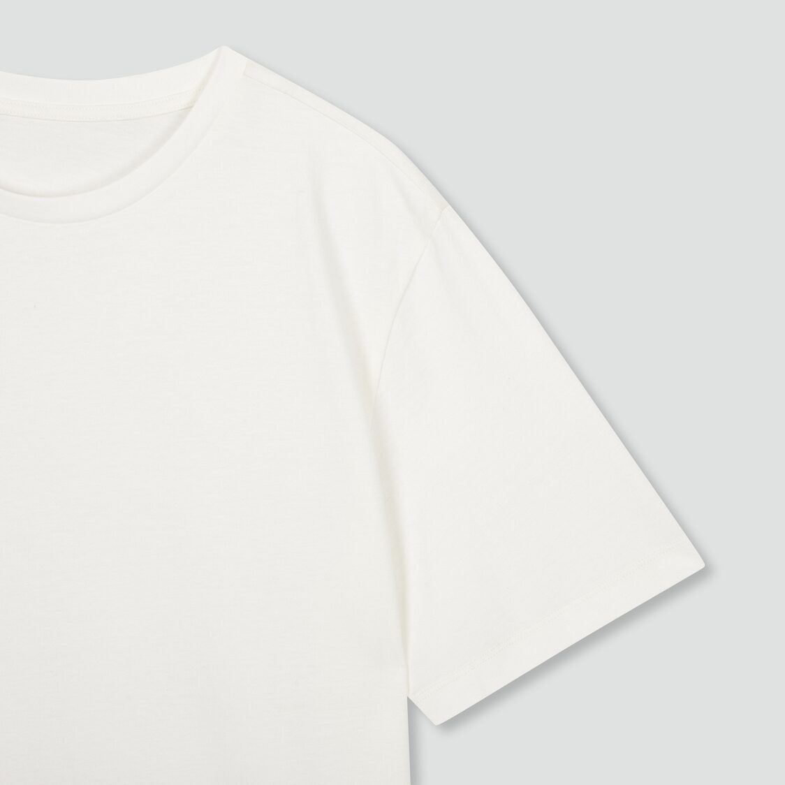 Jaju Women Smart Cotton Loose Fit Short Sleeve Lounge T-Shirt White