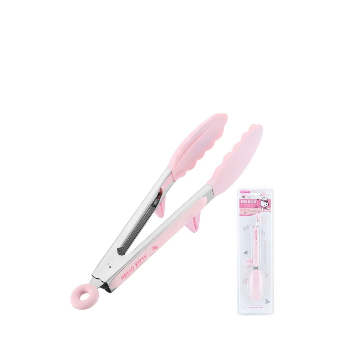 Chefmade Hello Kitty Silicone Food Tong - Pink 1898CM-KT7012
