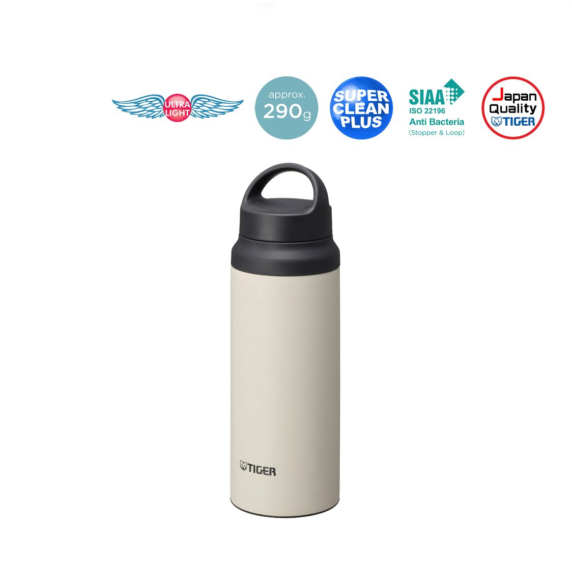 TIGER Anti-Bacterial Double Stainless Steel Bottle 600ml - Arctic Wolf (MCZ-S060 WZ)