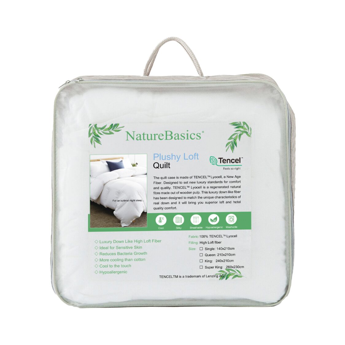 Nature Basics Plushy Loft Tencel Quilt