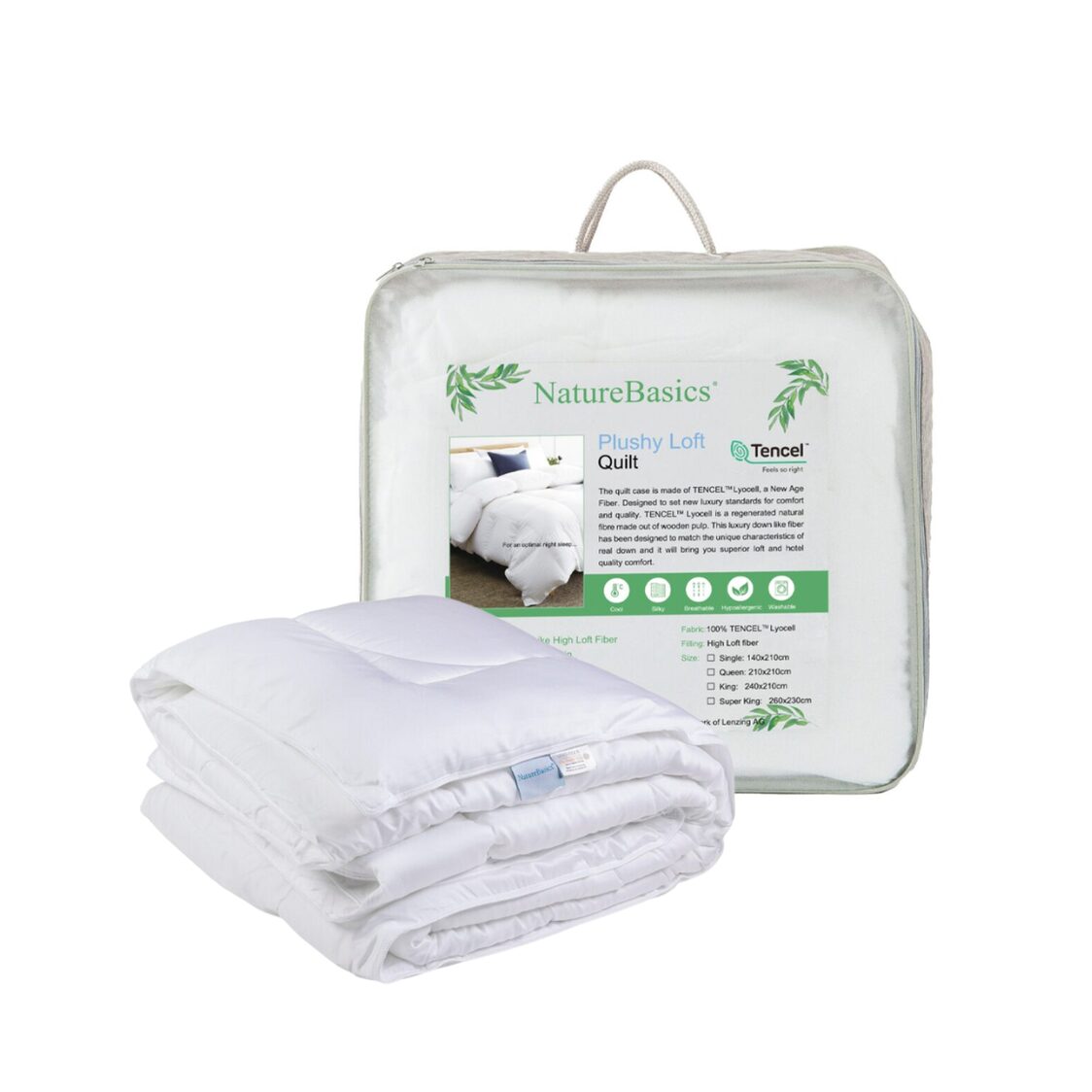 Nature Basics Plushy Loft Tencel Quilt