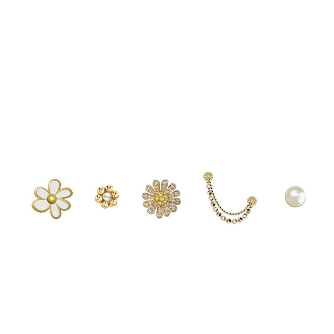 Crocs Pretty in Gold 5 Pack