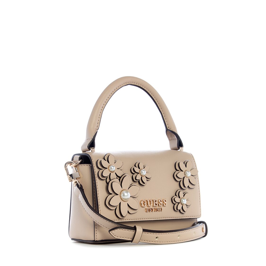 Guess Zaria Mini Top Handle Flap - Simply Taupe