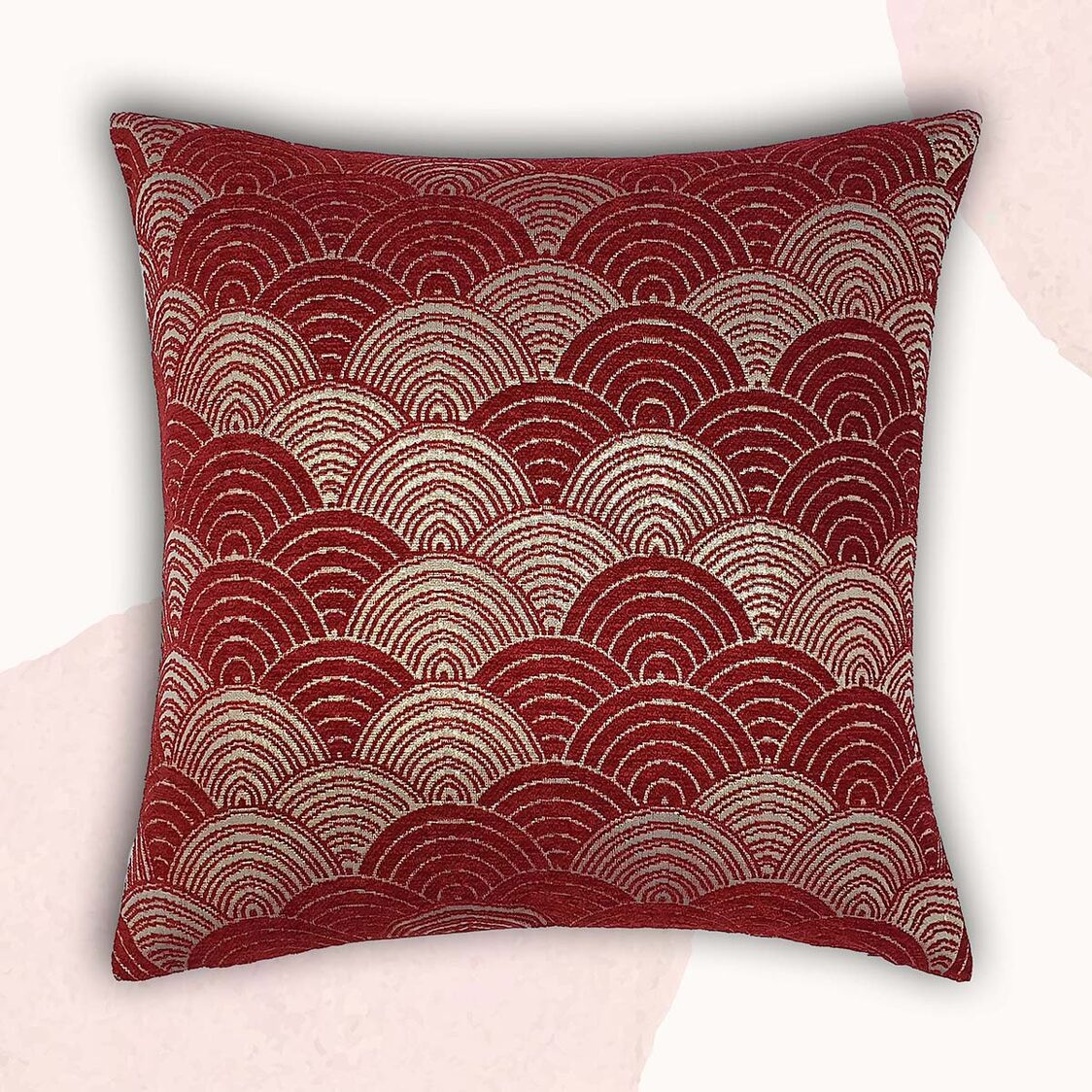 J.Rapee Ocean Cushion Cover Red