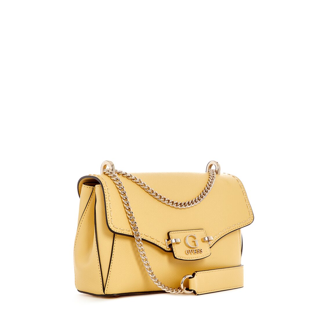 Guess Nastra Convertible Crossbody Flap, Cornsilk