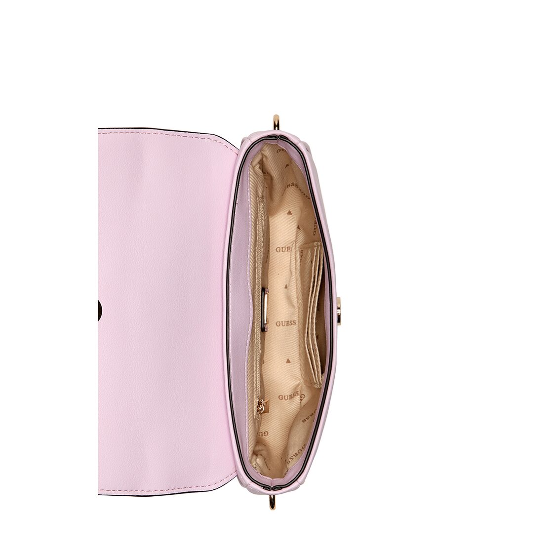 Guess Cerelia Flap Shoulder Bag - Orchid