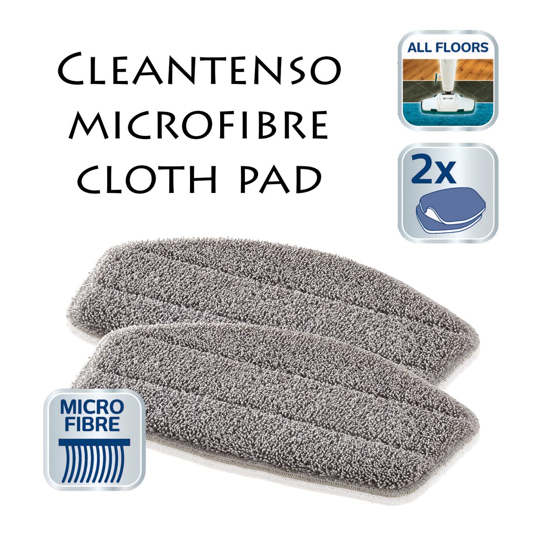 Leifheit Replacement Pad Steam Mop Clean Tenso 2-PC