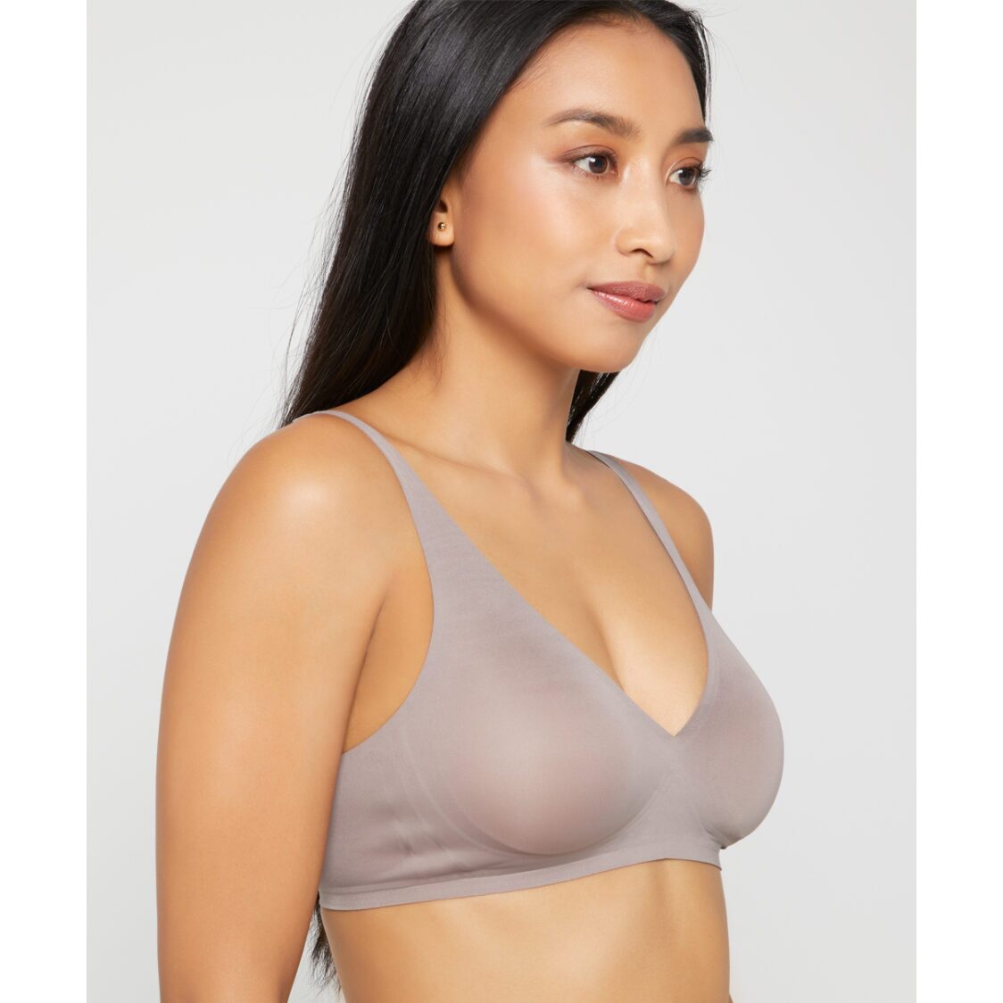 Pierre Cardin Next To Skin Seam Free Plunge Bralette 209-2929 - Brown