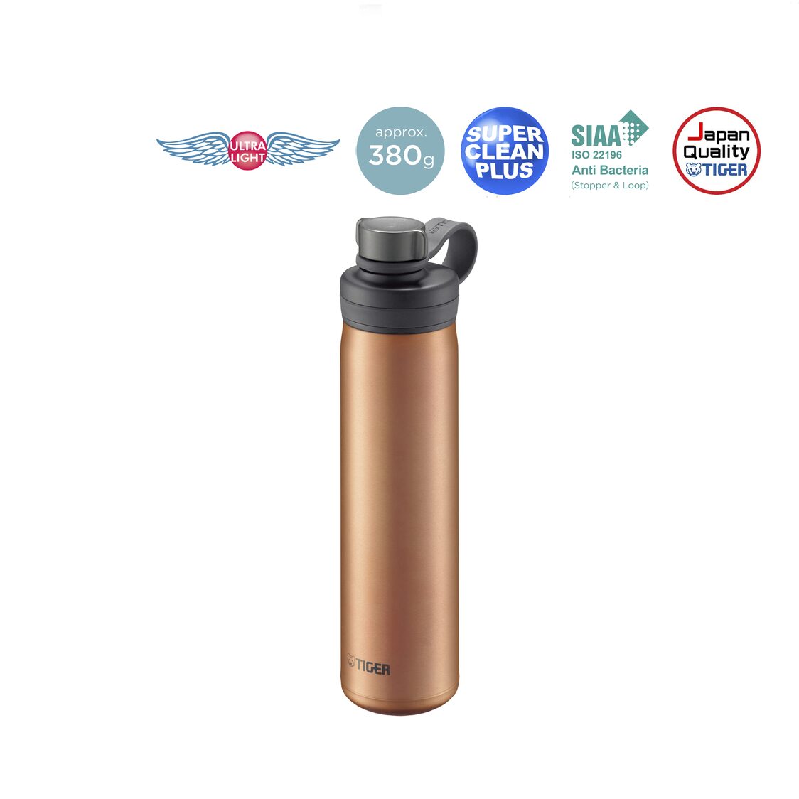 Tiger Anti-Bacterial Double Stainless Steel Carbonated Bottle (MTA-T080)