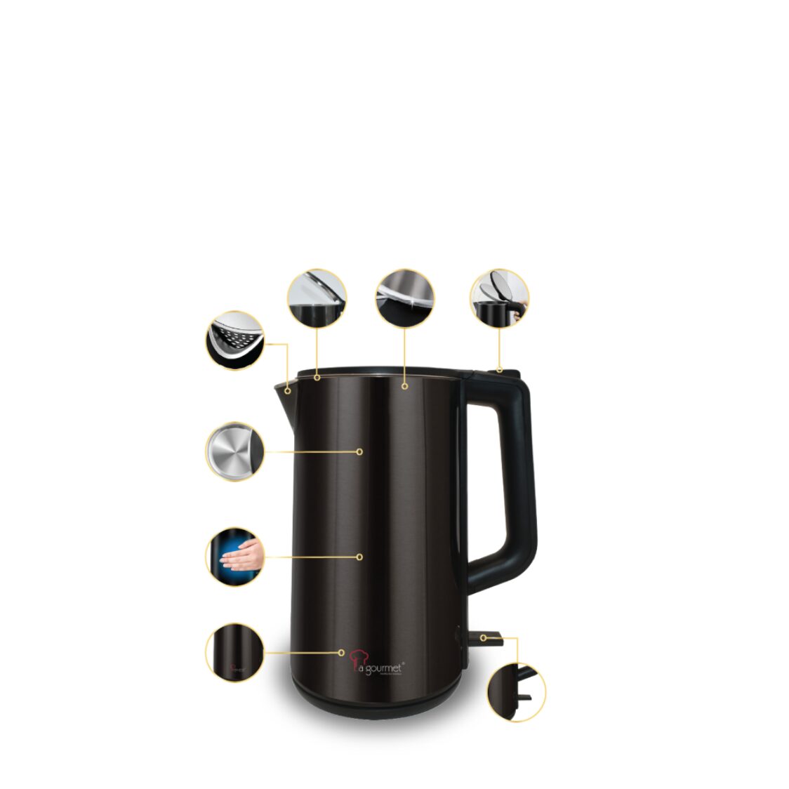 La Gourmet 2.5L Superbig Seamless Kettle 410948