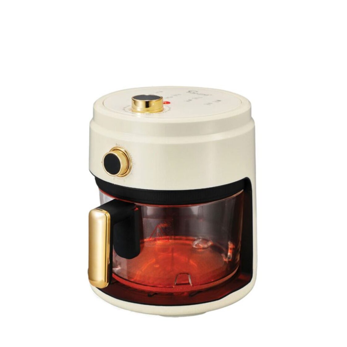 La Gourmet 4L Glass Air Fryer - Cream (LGELAF412850)