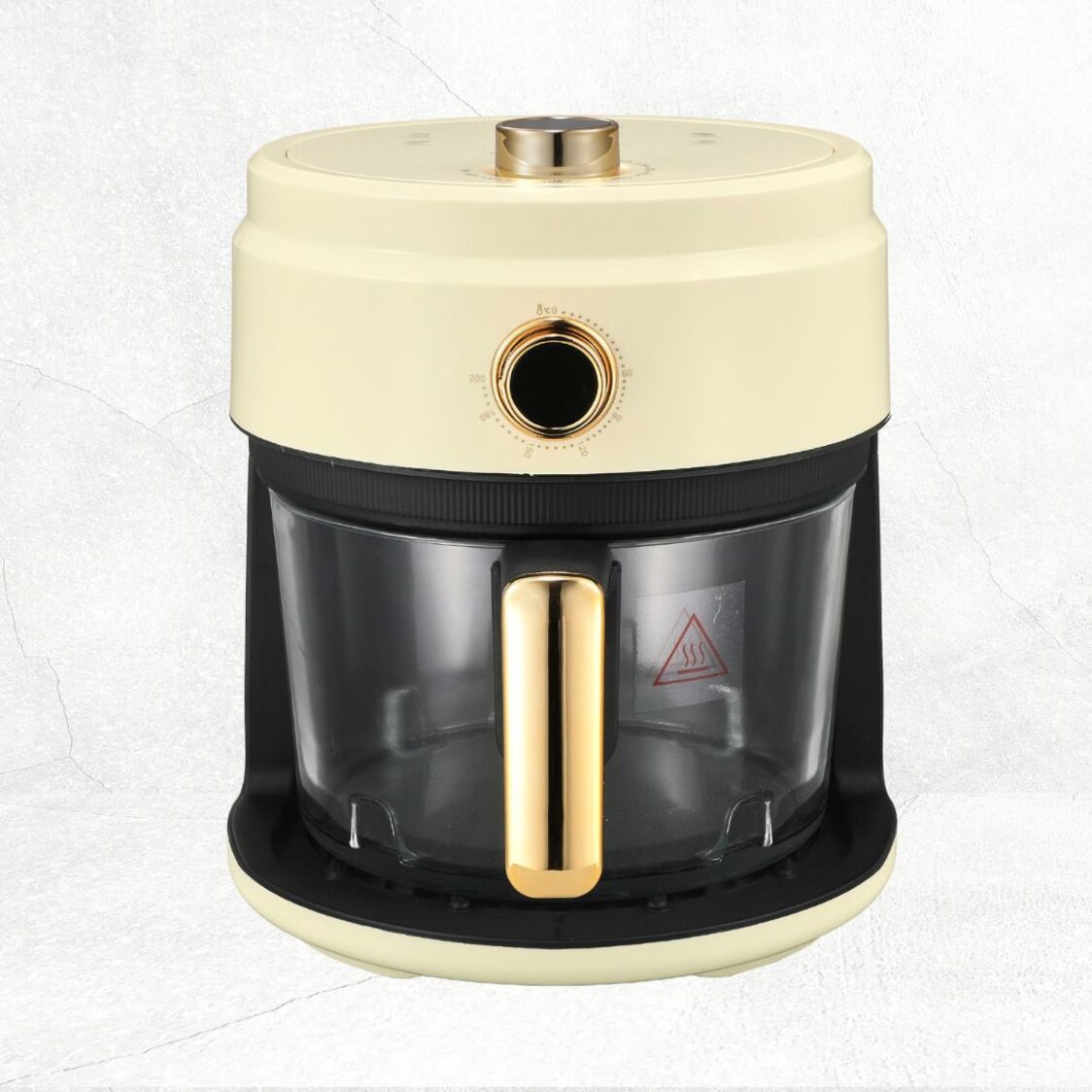 La Gourmet 4L Glass Air Fryer - Cream (LGELAF412850) + Free Shogun Cleaver 7Inch (Worth $69.90)