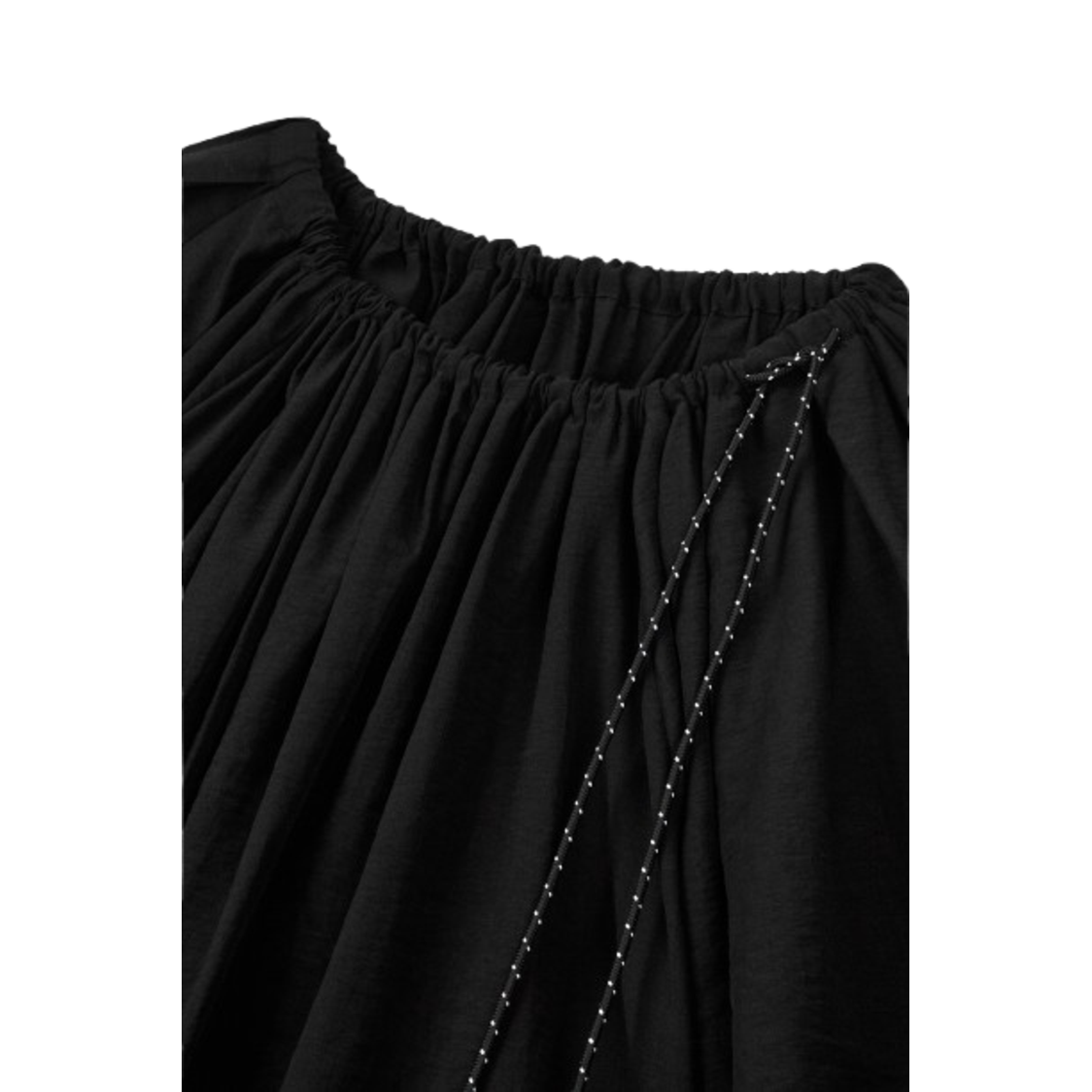 Voice Of Voices Off Shoulder Banding Blouse Black