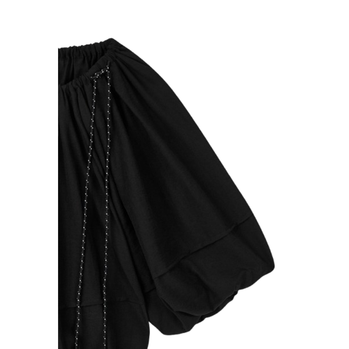 Voice Of Voices Off Shoulder Banding Blouse Black