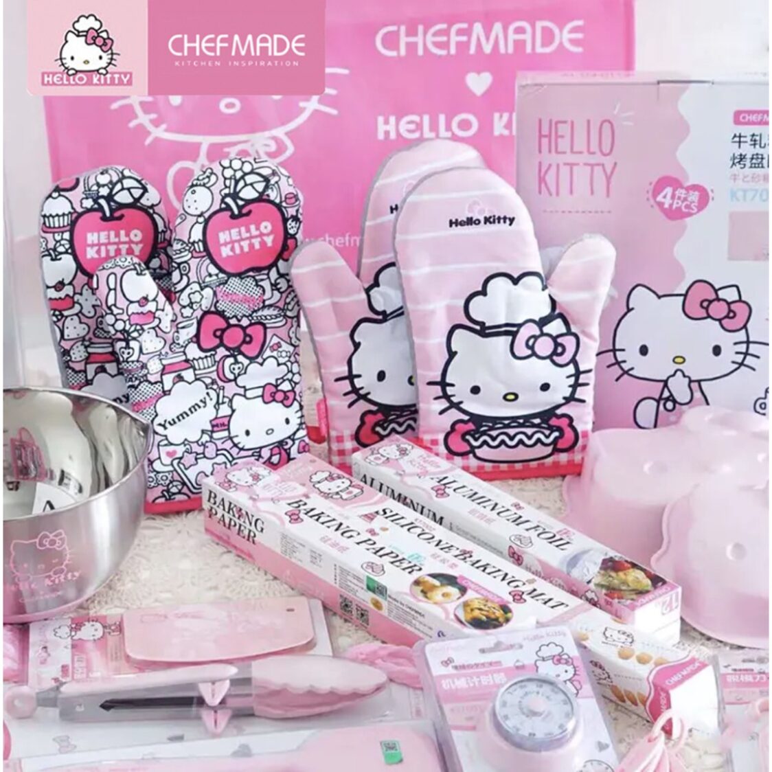 Chefmade Double Sided Baking Paper 30cmx12M Hello Kitty (1898cm-KT7018)