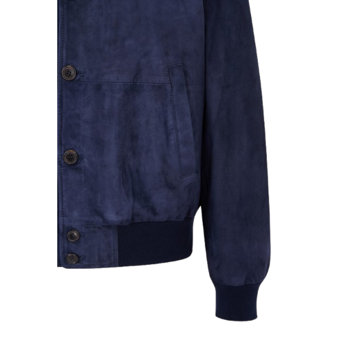 Man On The Boon Suede Bomber Navy