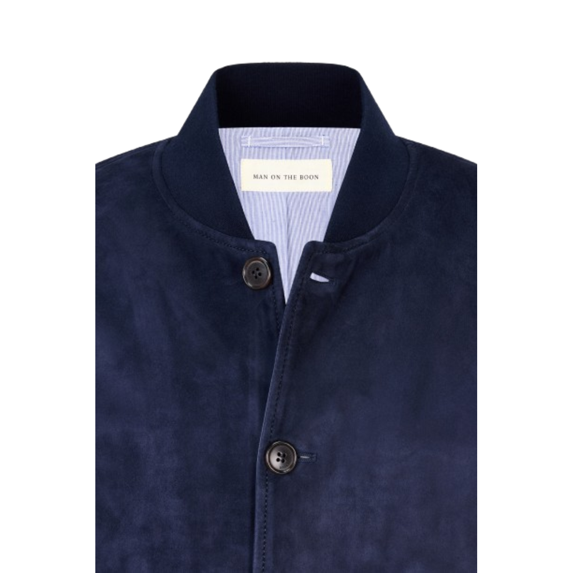 Man On The Boon Suede Bomber Navy