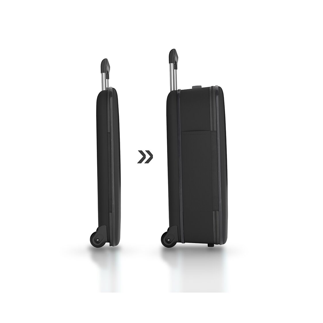 Rollink VEGA II Flex 21" Collapsible Carryon Suitcase - Black