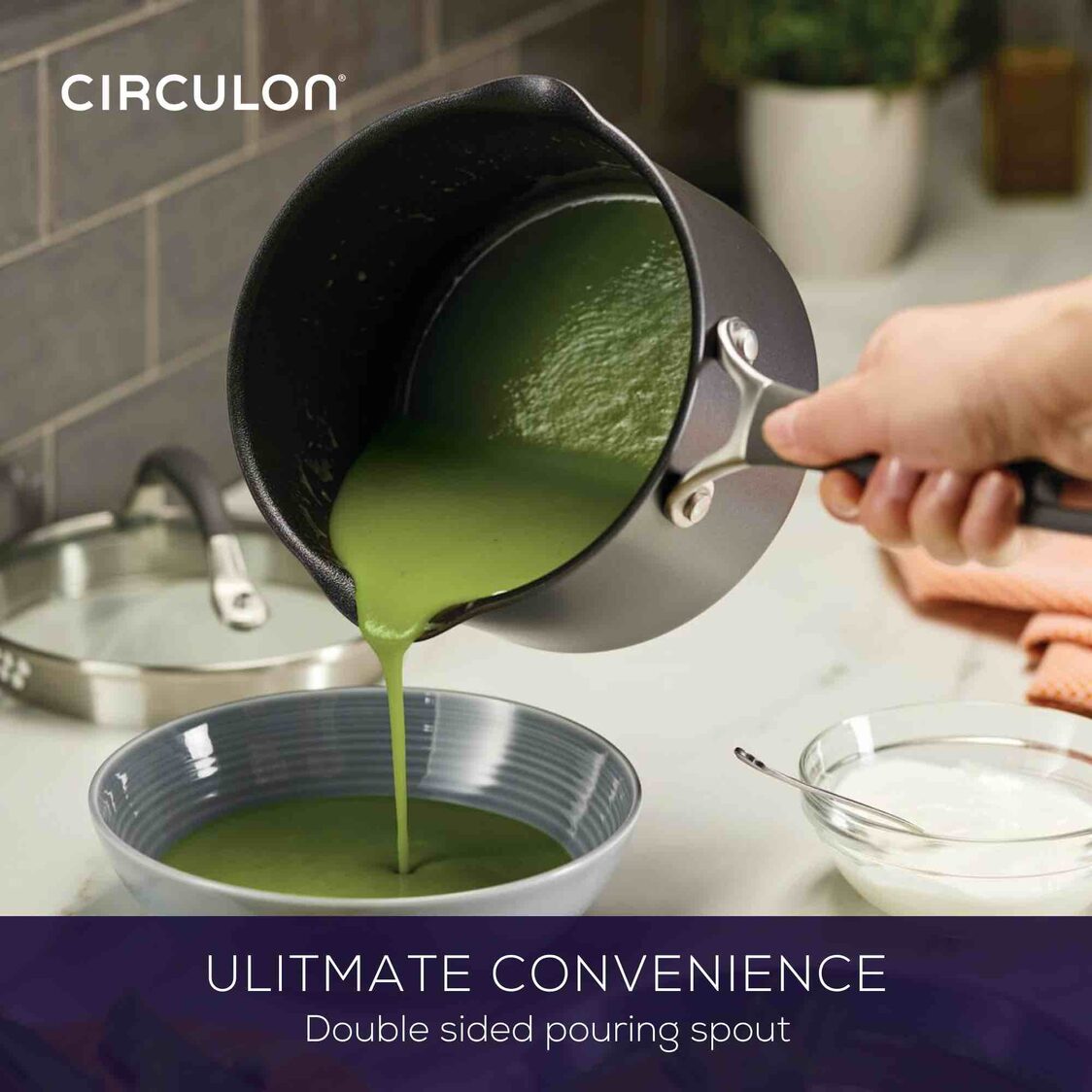 Circulon ScratchDefense A1 Nonstick 14cm/0.9L Milk Pan with Spout