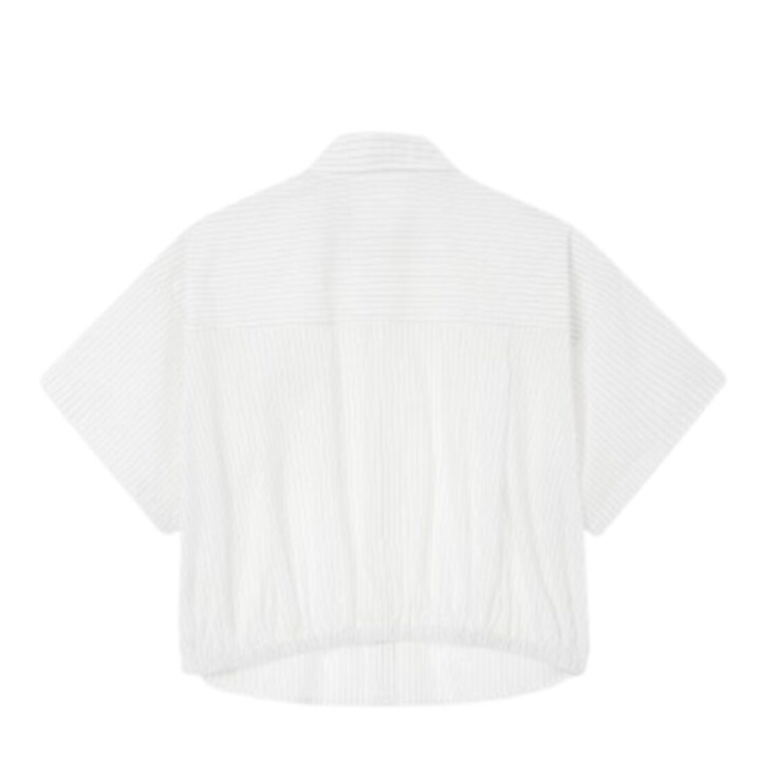 Studio Tomboy Back Banding Stripe Shirt Off White