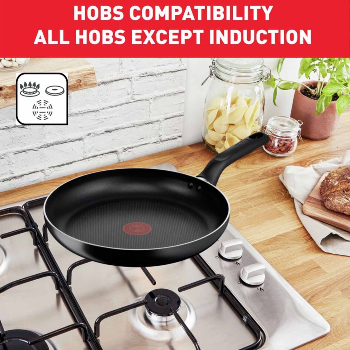 Tefal Essential 4pc Non-Stick Cookware Set (B511S4)