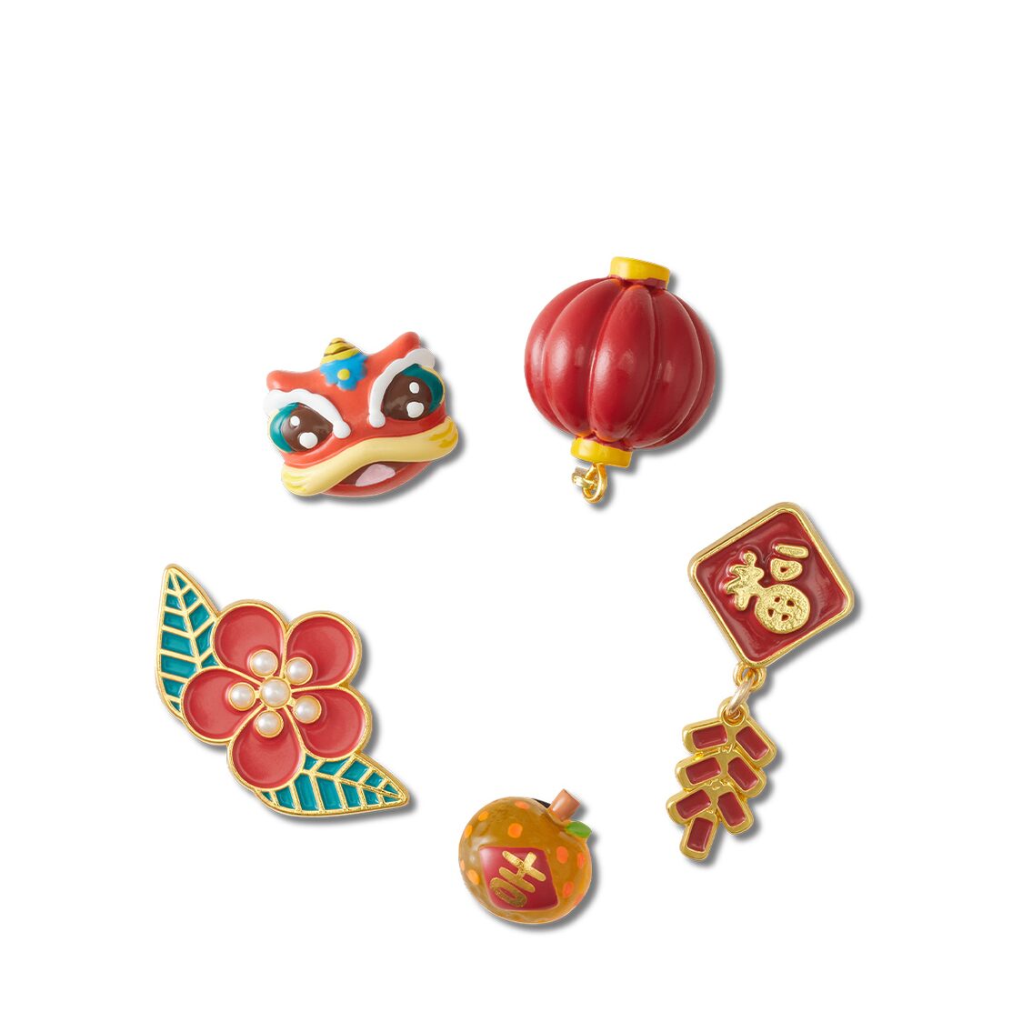 Crocs CNY Red Dragon 5 Pack