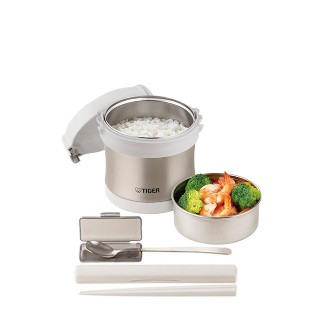 TIGER Vacuum Insulated Double Stainless Steel Lunch Box 0.9L (LXB-A100 XC)