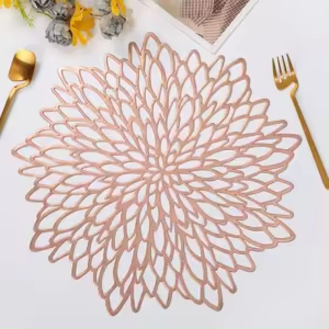 J. Rapee Sparkle Placemat Rose