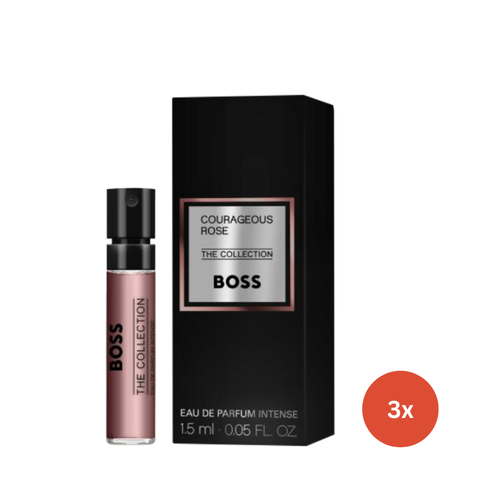Boss The Collection Courageous Rose EDP 1.5ml Vial x3