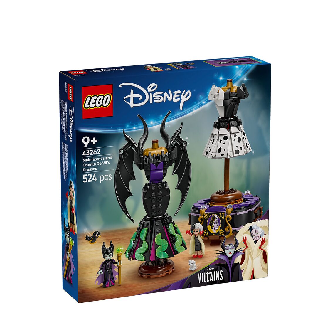 Lego Maleficent's and Cruella De Vil's Dresses 43262